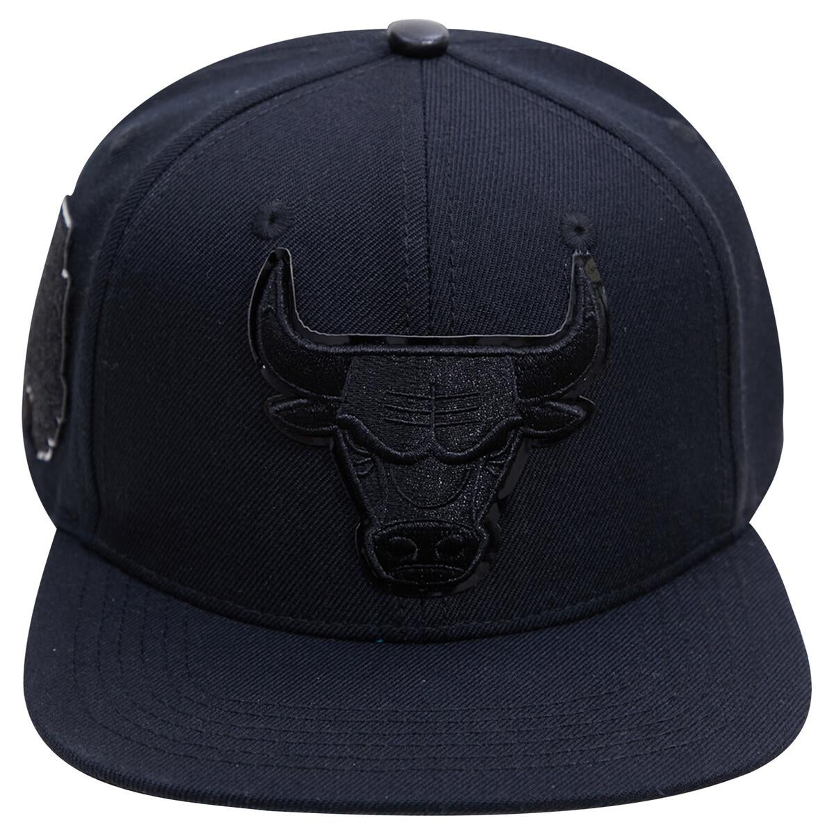Chicago Bulls Triple Black Wool Blend Pro Six Snapback
