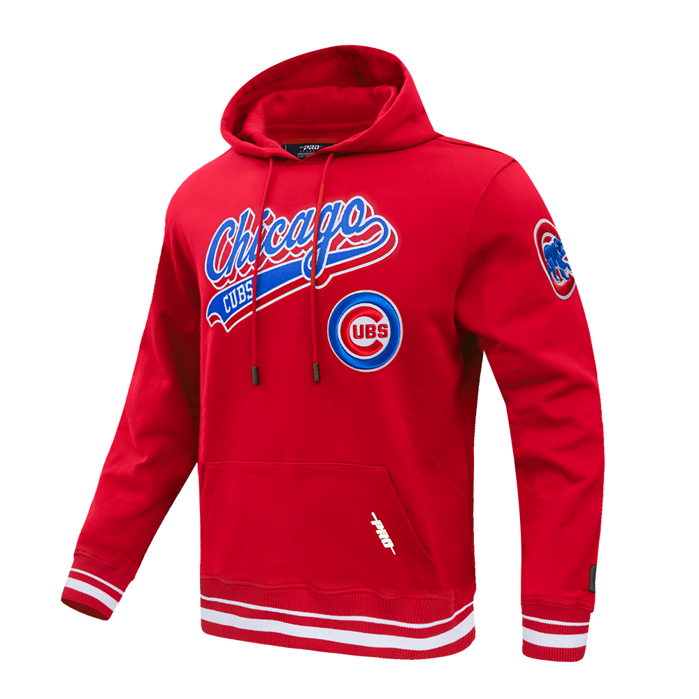 Chicago Cubs P/O Script Tail Hoodie