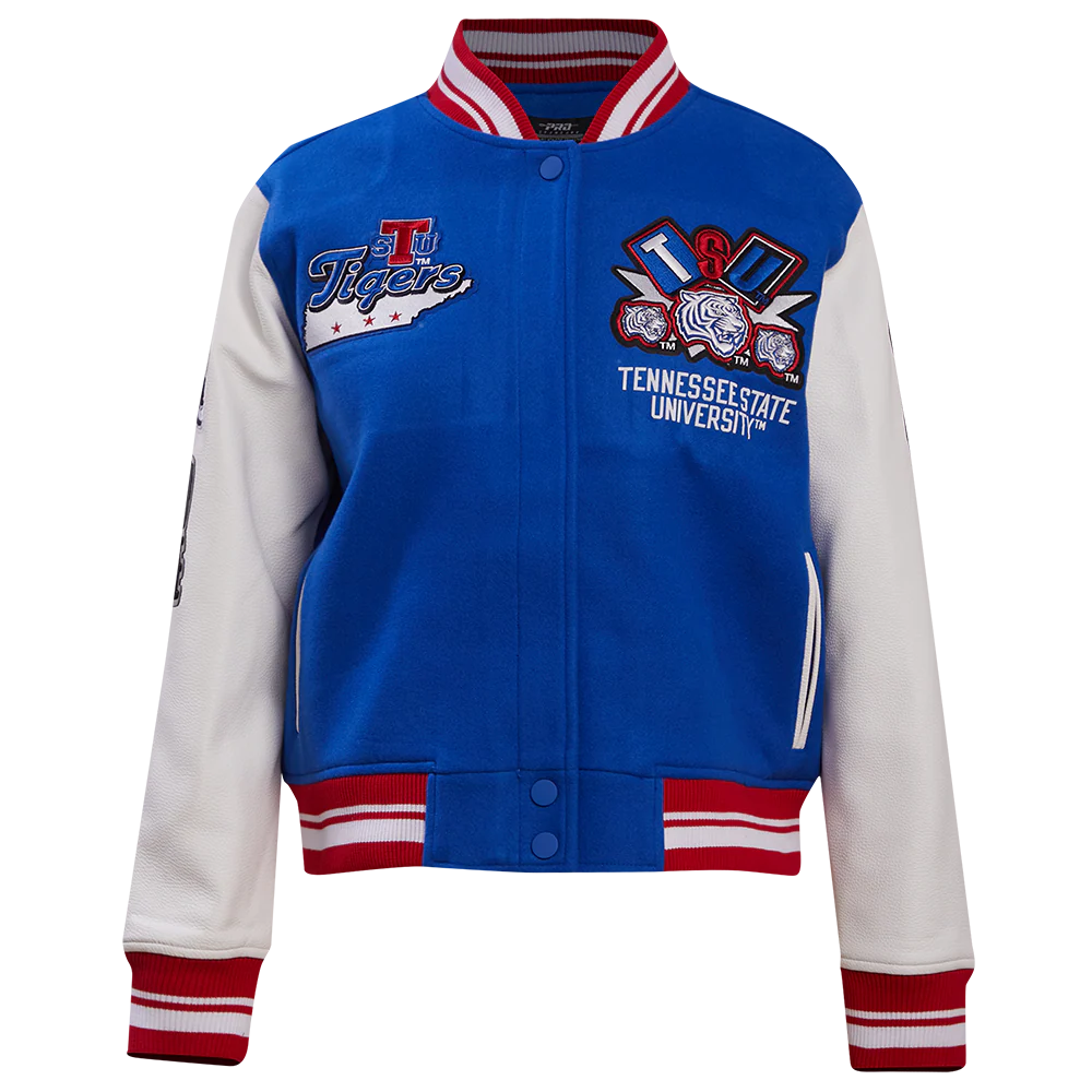 TENNESSEE STATE UNIVERSITY HOMECOMING RIB WOOL VARSITY JACKET