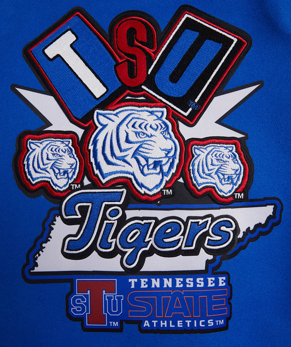 TENNESSEE STATE UNIVERSITY HOMECOMING RIB WOOL VARSITY JACKET