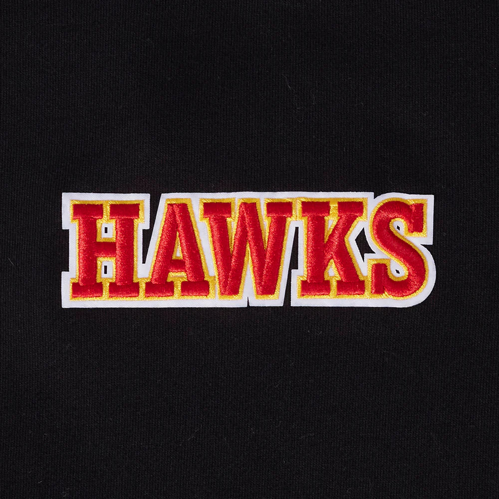 NBA ATLANTA HAWKS WINGSPAN MEN'S DROP SHOULDER FLEECE CREWNECK