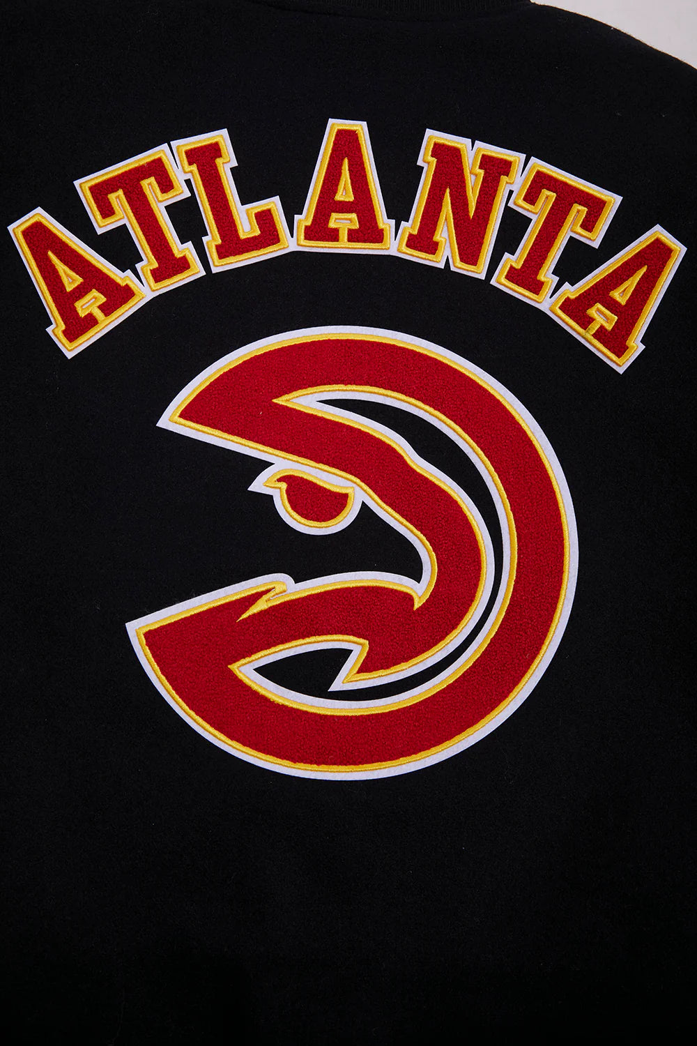 NBA ATLANTA HAWKS RETRO CLASSIC MEN'S RIB WOOL VARSITY JACKET