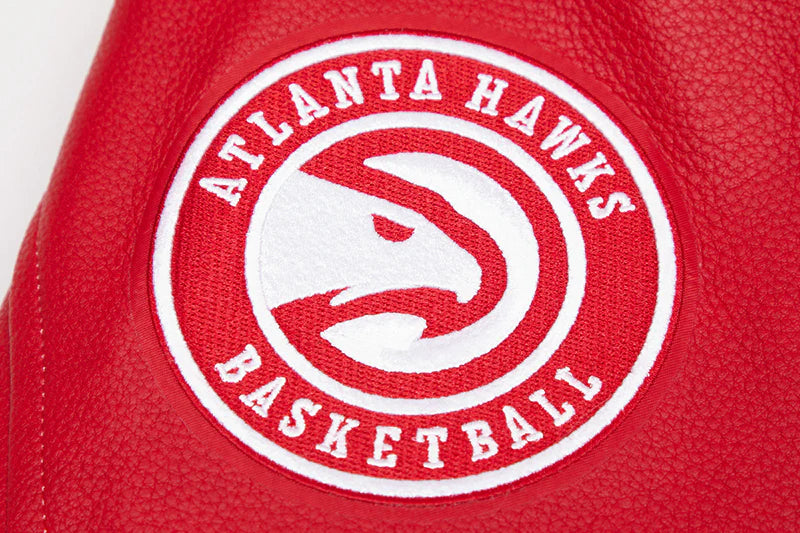 NBA ATLANTA HAWKS RETRO CLASSIC MEN'S RIB WOOL VARSITY JACKET