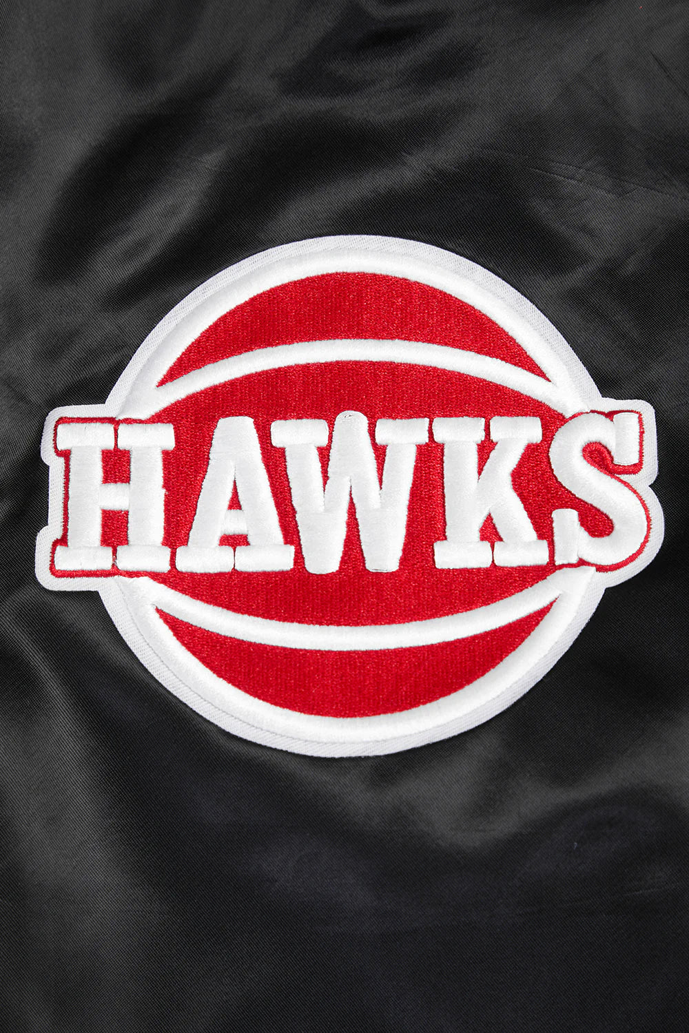 NBA ATLANTA HAWKS RETRO CLASSIC MEN'S RIB SATIN JACKET