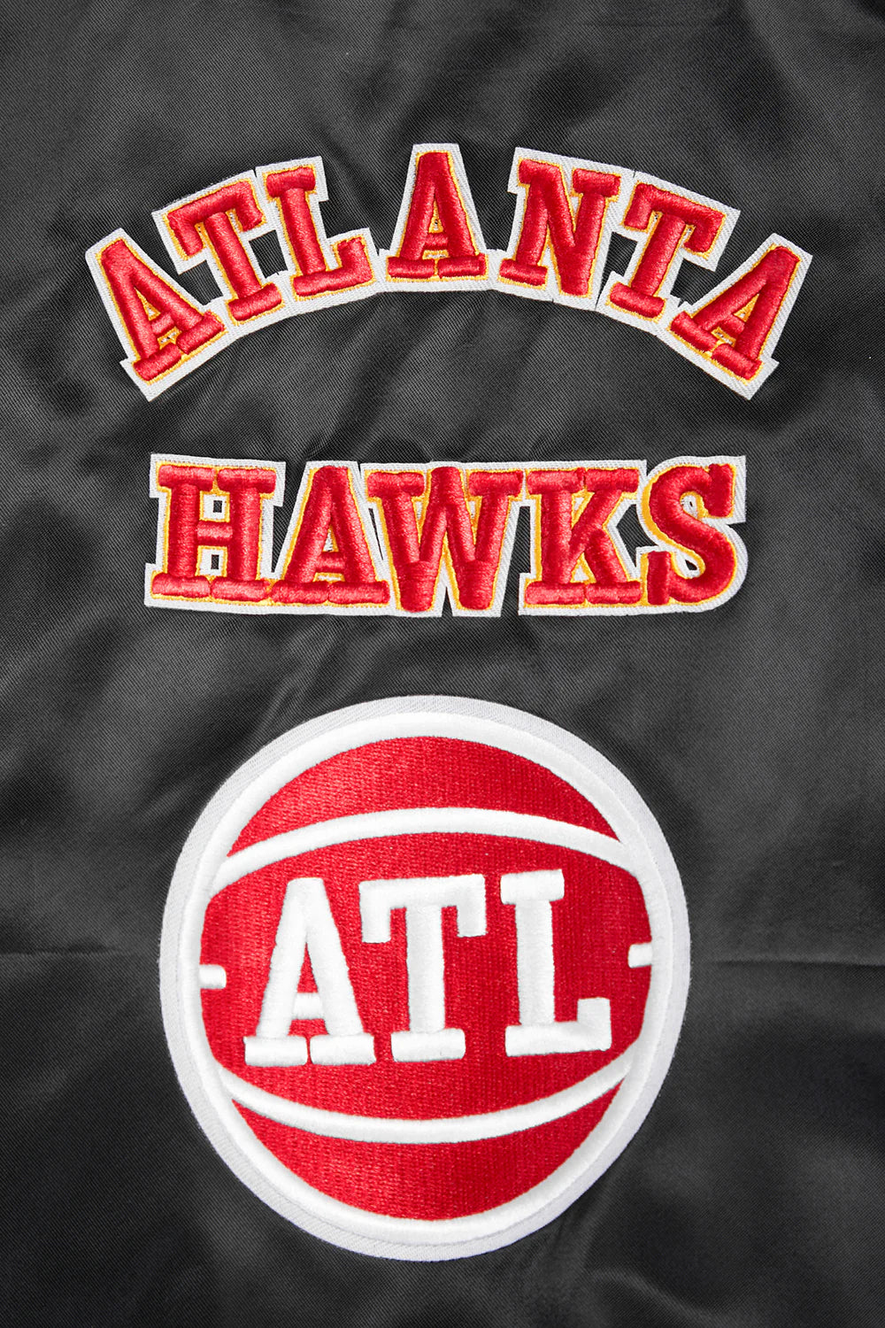 NBA ATLANTA HAWKS RETRO CLASSIC MEN'S RIB SATIN JACKET