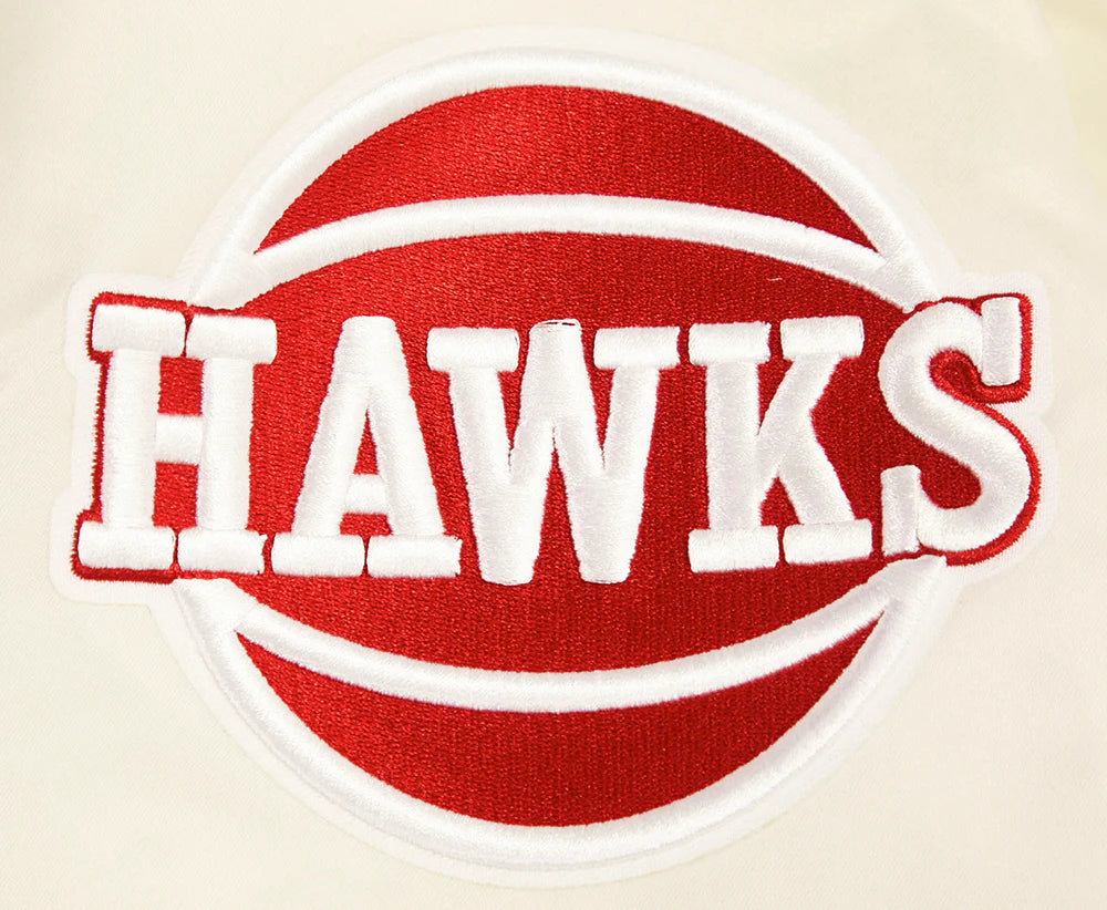 NBA ATLANTA HAWKS RETRO CLASSIC MEN'S RIB SATIN JACKET
