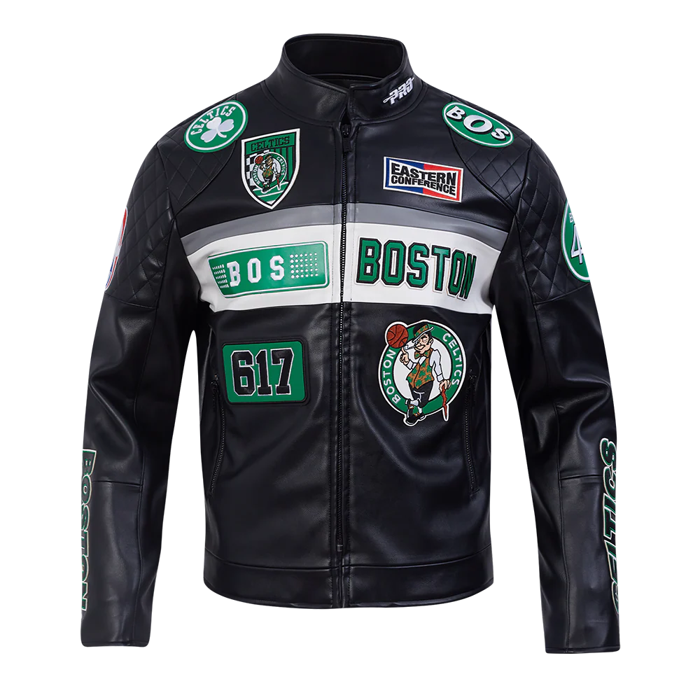 NBA BOSTON CELTICS MEN'S MOTO JACKET