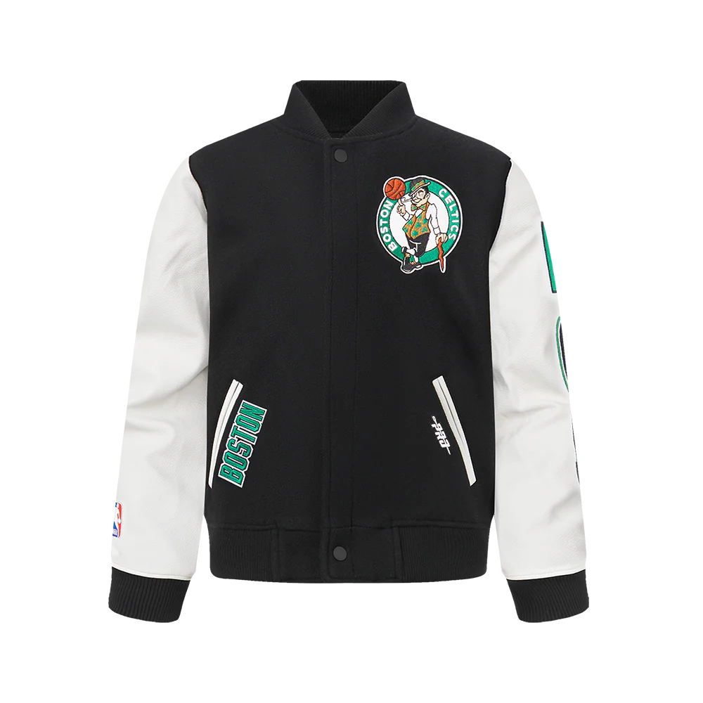 NBA BOSTON CELTICS CLASSIC BIG BOYS WOOL VARSITY JACKET