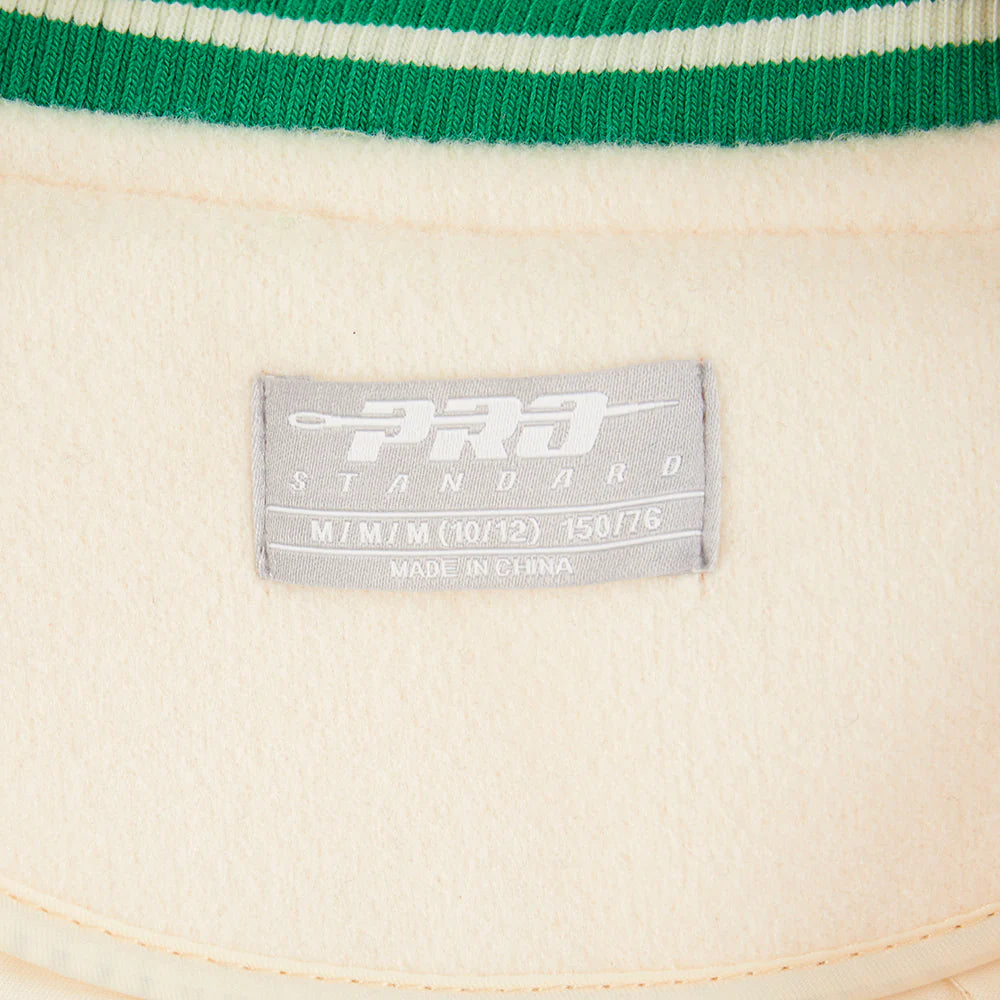 NBA BOSTON CELTICS RETRO CLASSIC BIG BOYS RIB WOOL VARSITY JACKET