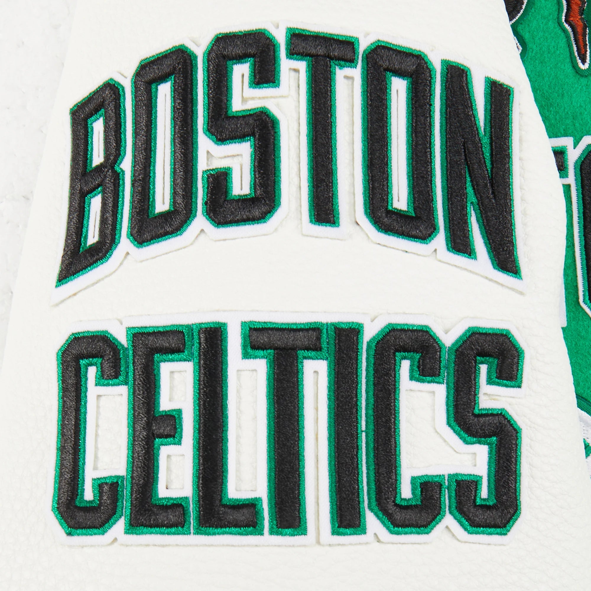 NBA BOSTON CELTICS RETRO CLASSIC BIG BOYS RIB WOOL VARSITY JACKET