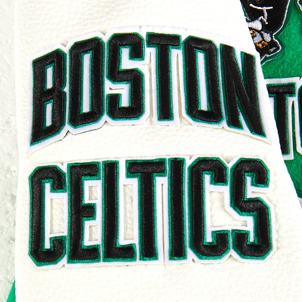NBA BOSTON CELTICS RETRO CLASSIC LITTLE BOYS RIB WOOL VARSITY JACKET