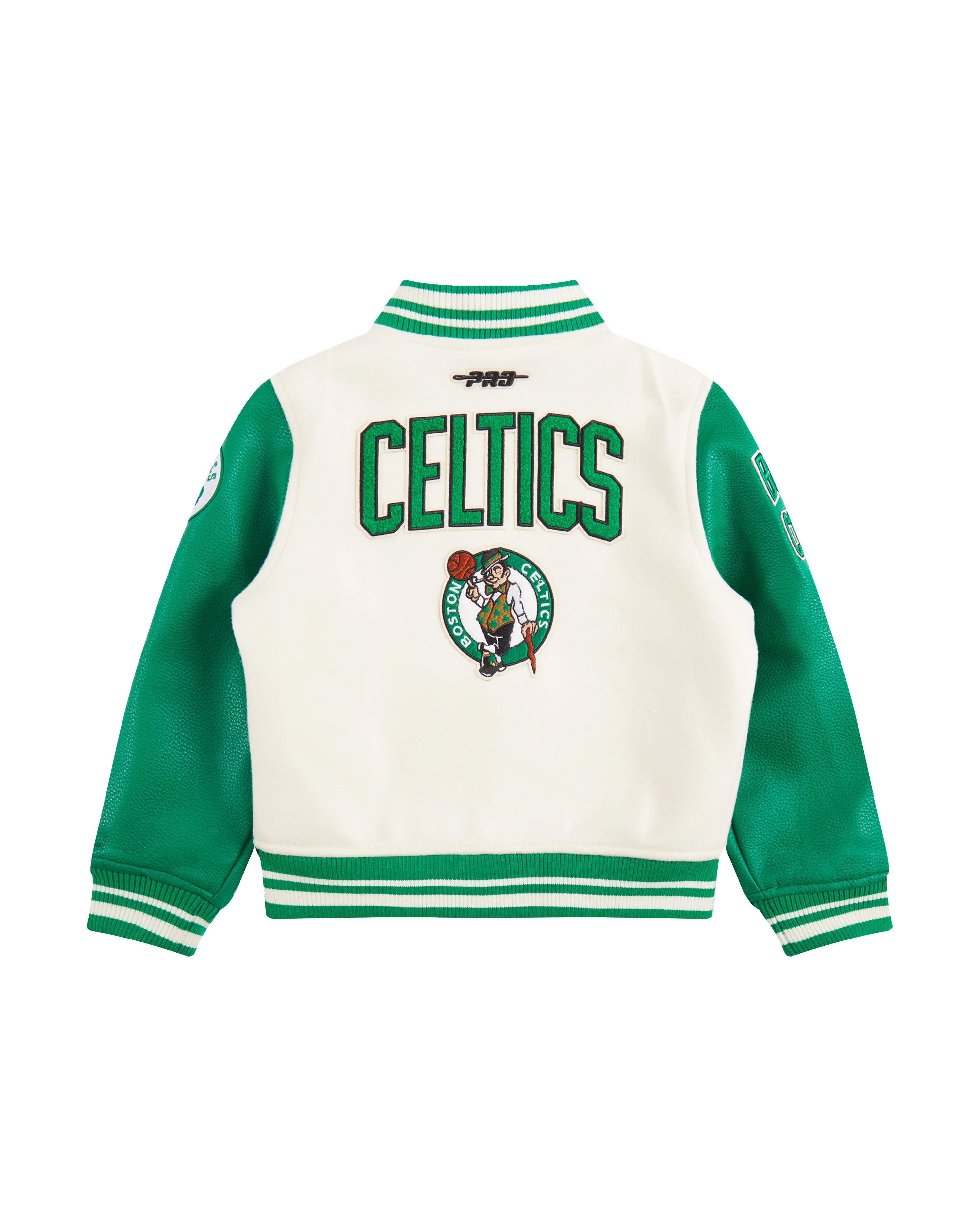 NBA BOSTON CELTICS RETRO CLASSIC TODDLER BOYS RIB WOOL VARSITY JACKET