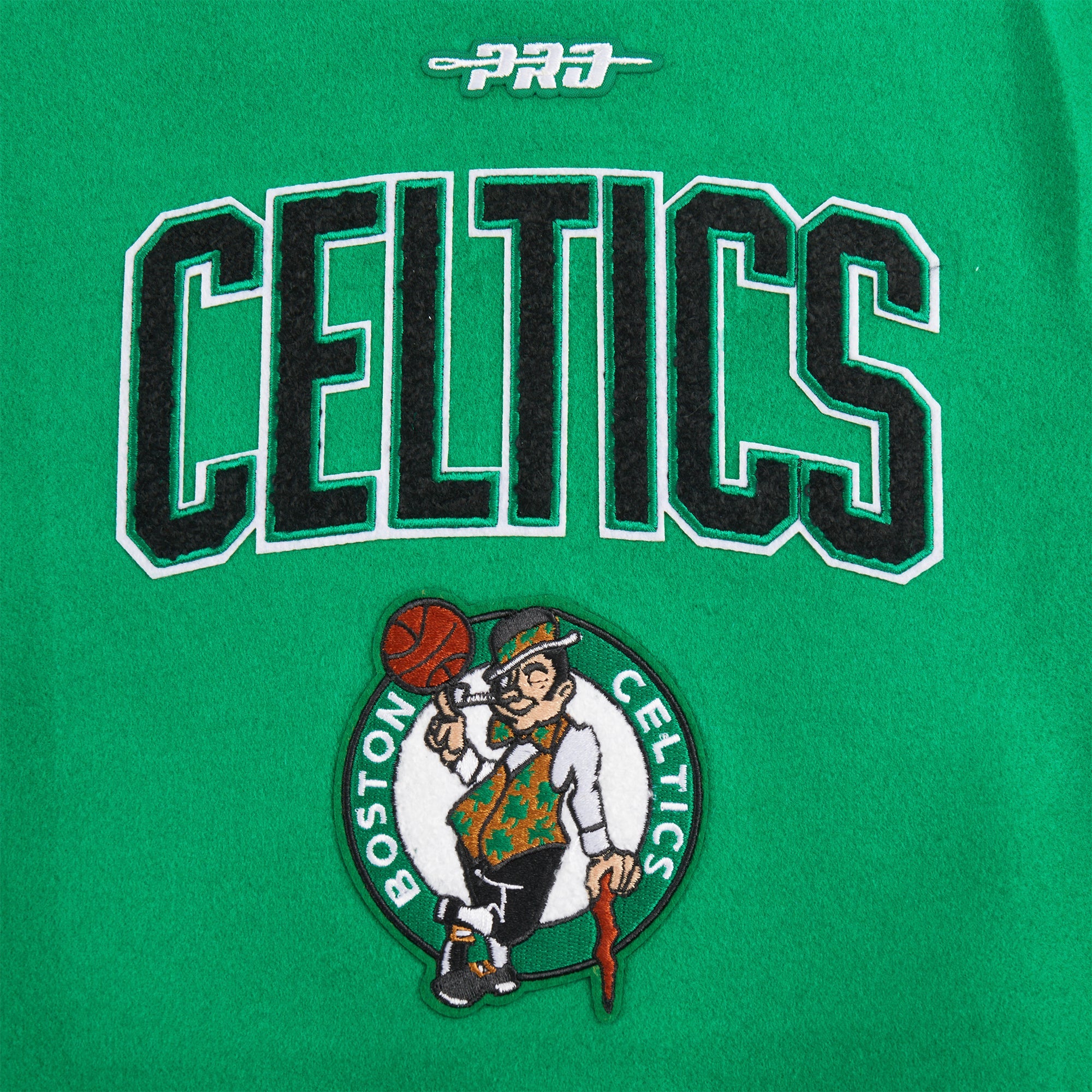 NBA BOSTON CELTICS RETRO CLASSIC TODDLER BOYS RIB WOOL VARSITY JACKET