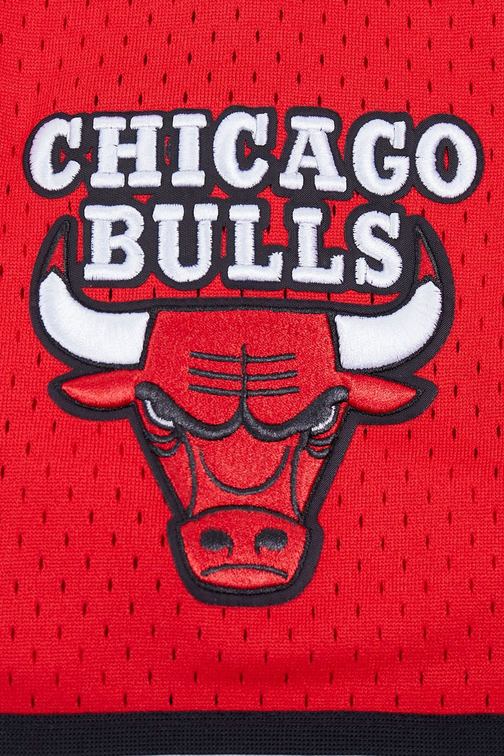 CHICAGO BULLS MEN'S BUTTON DOWN MESH TOP SCRIPT TAIL
