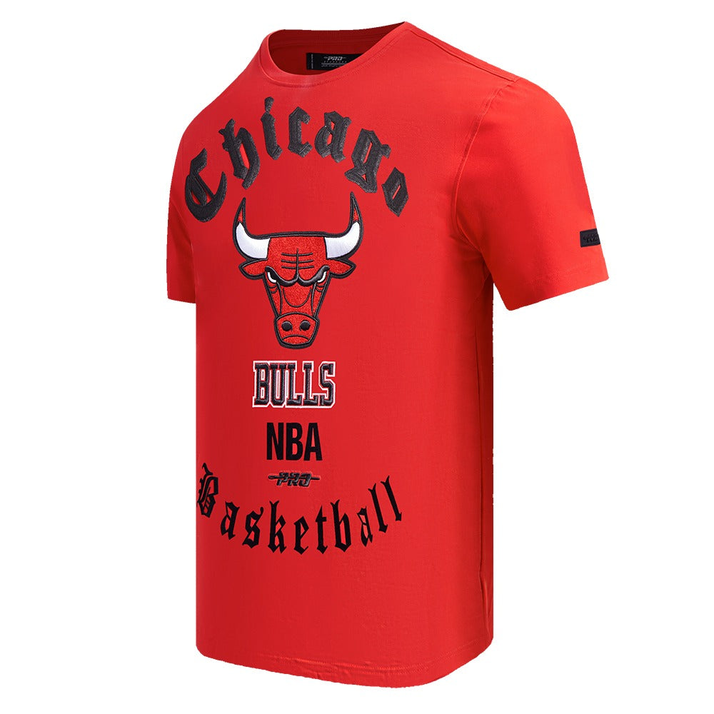 CHICAGO BULLS MEN'S S/S TEE OLD ENGLISH
