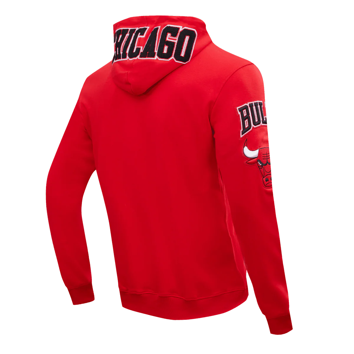NBA CHICAGO BULLS CLASSIC CHENILLE MEN'S FULL ZIP PULLOVER HOODIE