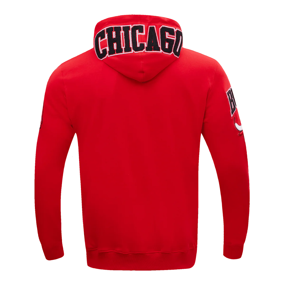 NBA CHICAGO BULLS CLASSIC CHENILLE MEN'S FULL ZIP PULLOVER HOODIE