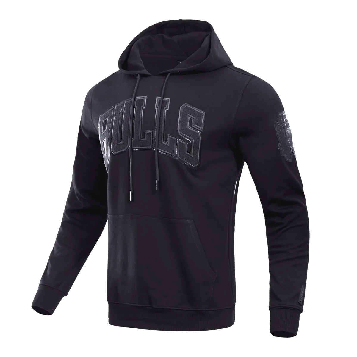 NBA CHICAGO BULLS TRIPLE BLACK LOGO HOODIE