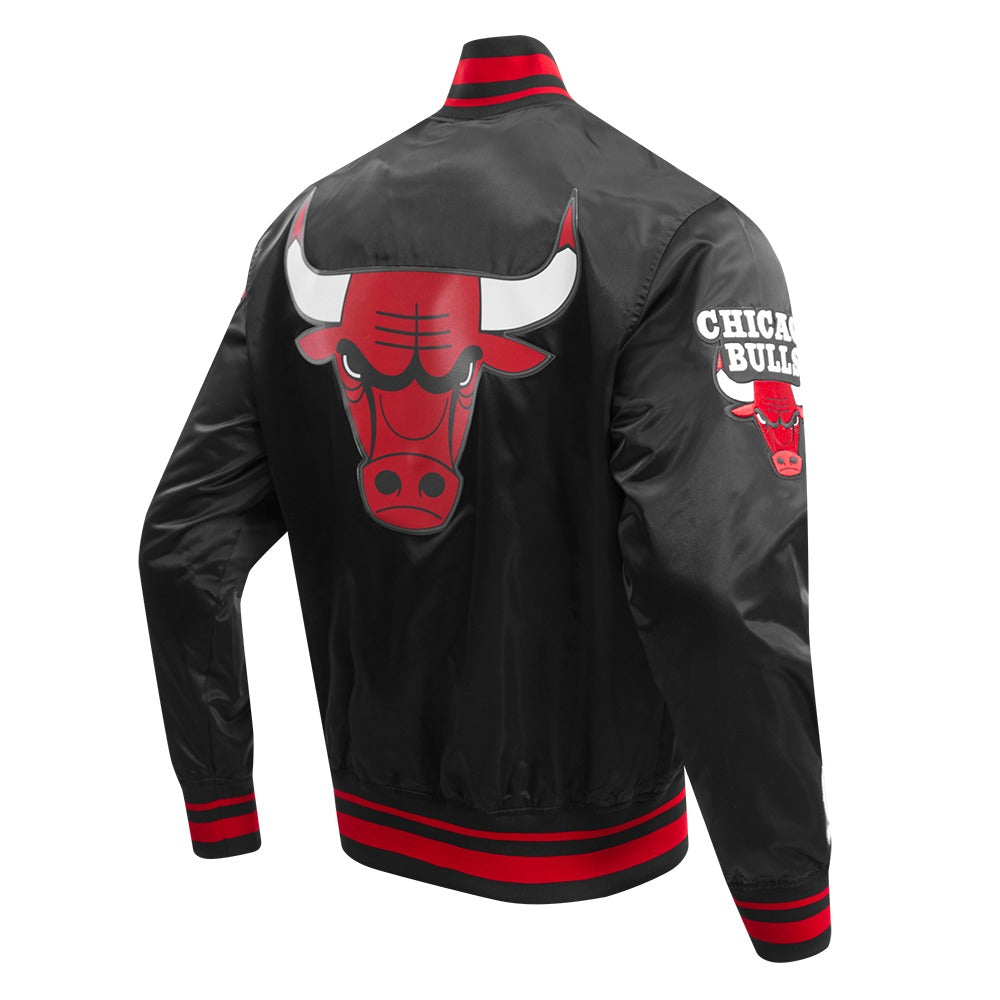 CHICAGO BULLS SCRIPT TAIL SATIN JACKET