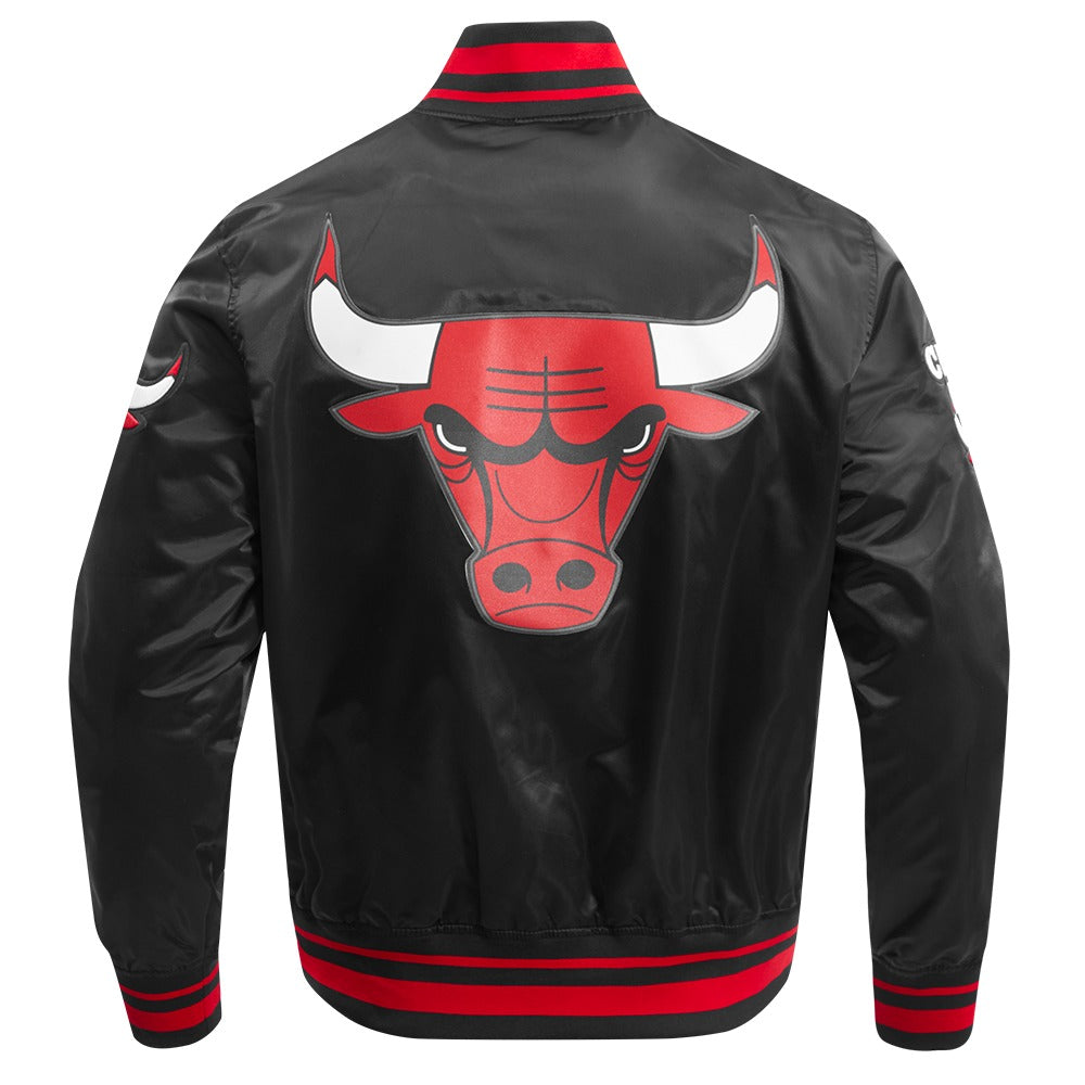 CHICAGO BULLS SCRIPT TAIL SATIN JACKET