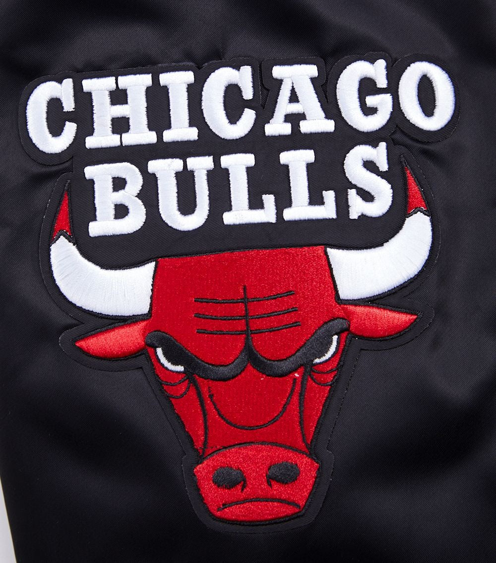 CHICAGO BULLS SCRIPT TAIL SATIN JACKET