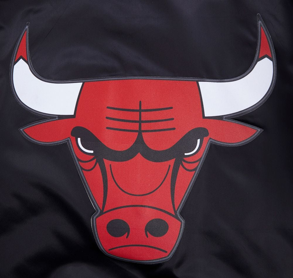 CHICAGO BULLS SCRIPT TAIL SATIN JACKET