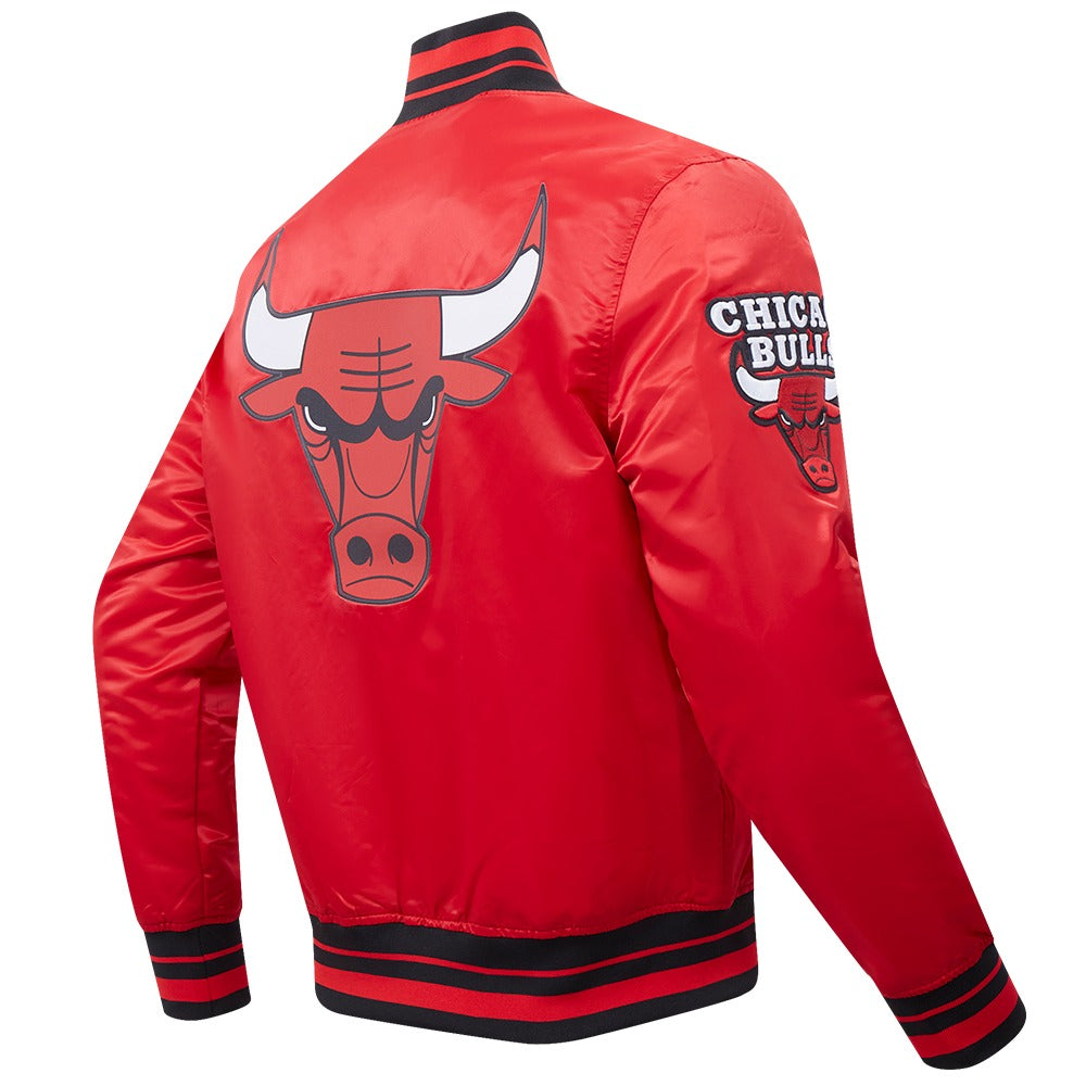 CHICAGO BULLS SCRIPT TAIL SATIN JACKET