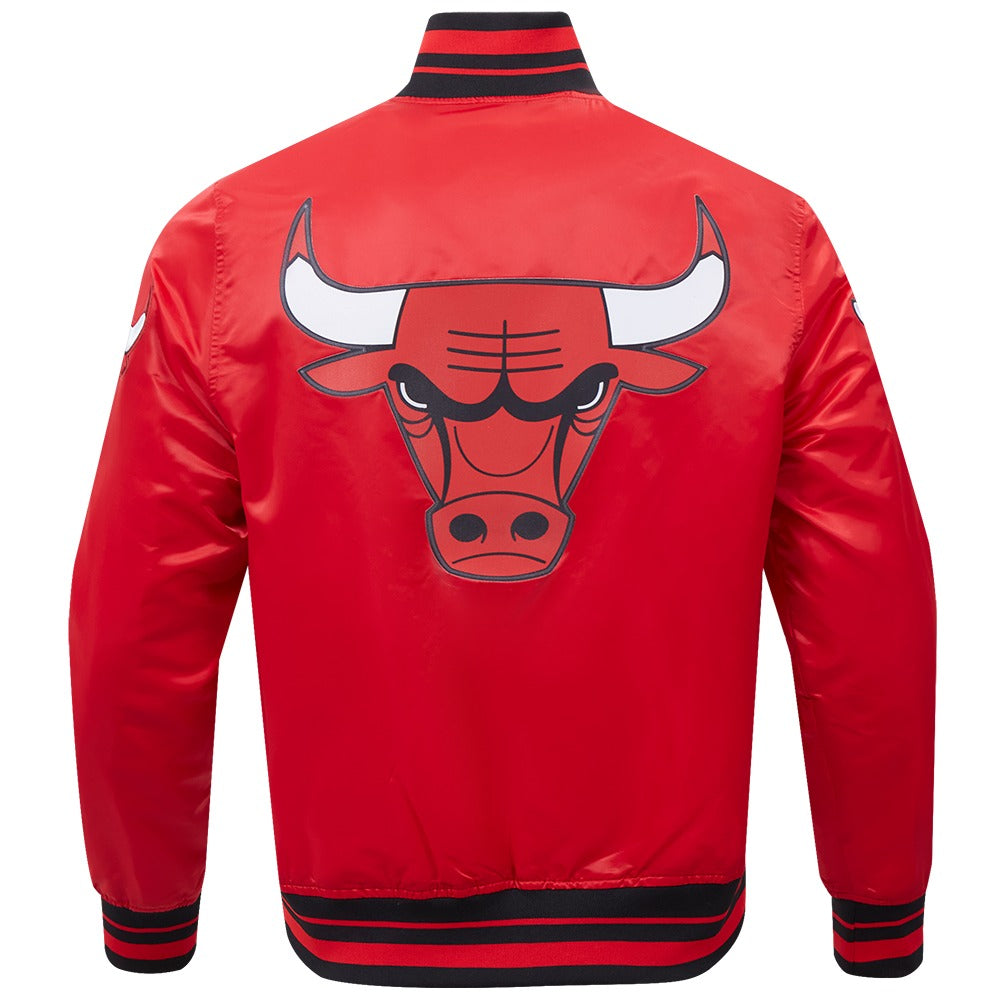 CHICAGO BULLS SCRIPT TAIL SATIN JACKET
