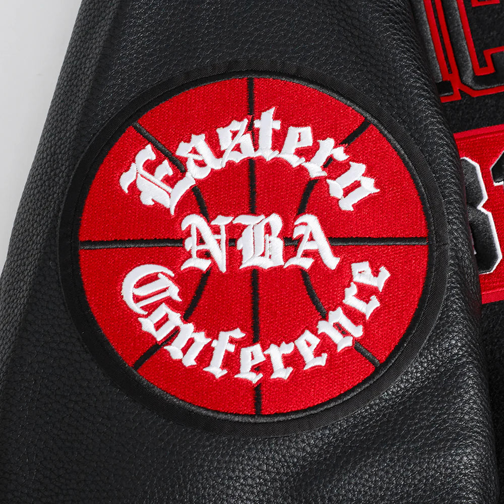 NBA CHICAGO BULLS AREA CODE MEN'S RIB WOOL VARSITY JACKET