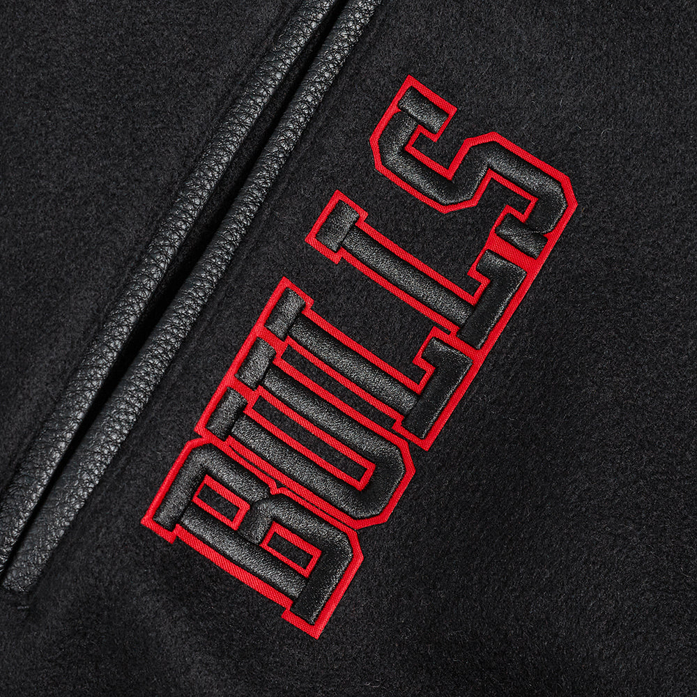 NBA CHICAGO BULLS AREA CODE MEN'S RIB WOOL VARSITY JACKET