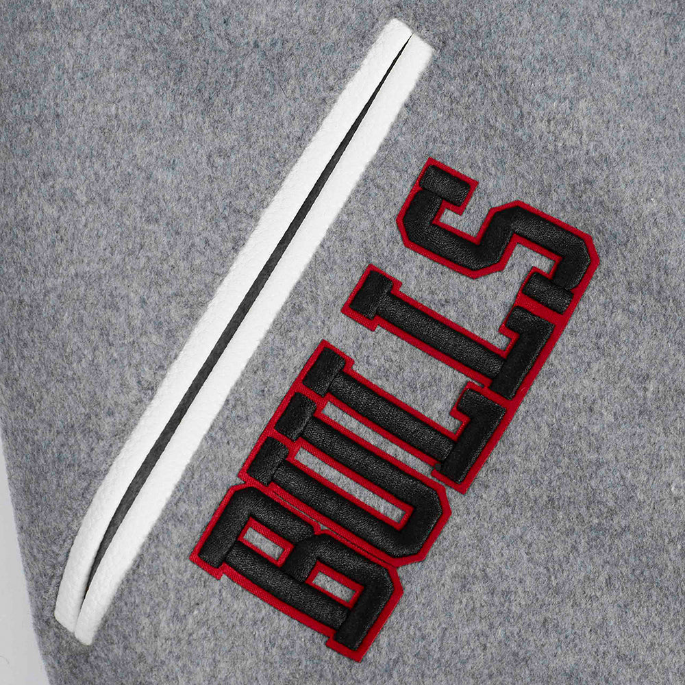 NBA CHICAGO BULLS AREA CODE MEN'S RIB WOOL VARSITY JACKET