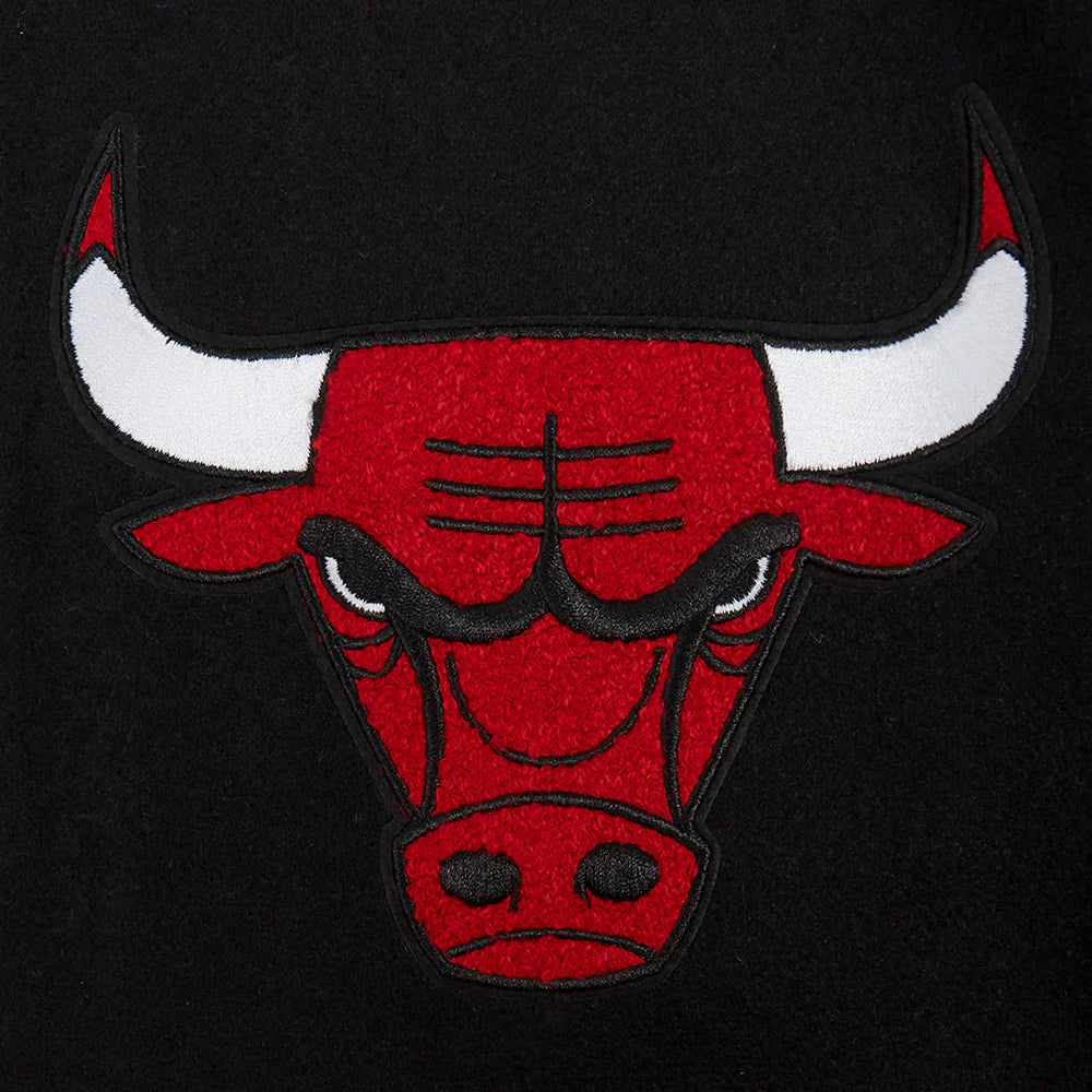 NBA CHICAGO BULLS TURN IT UP MEN'S RIB WOOL VARSITY JACKET