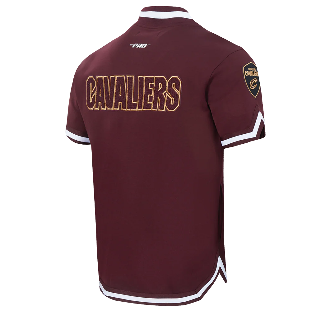 NBA CLEVELAND CAVALIERS CLASSIC MEN'S PRO SS DOUBLE KNIT JACKET