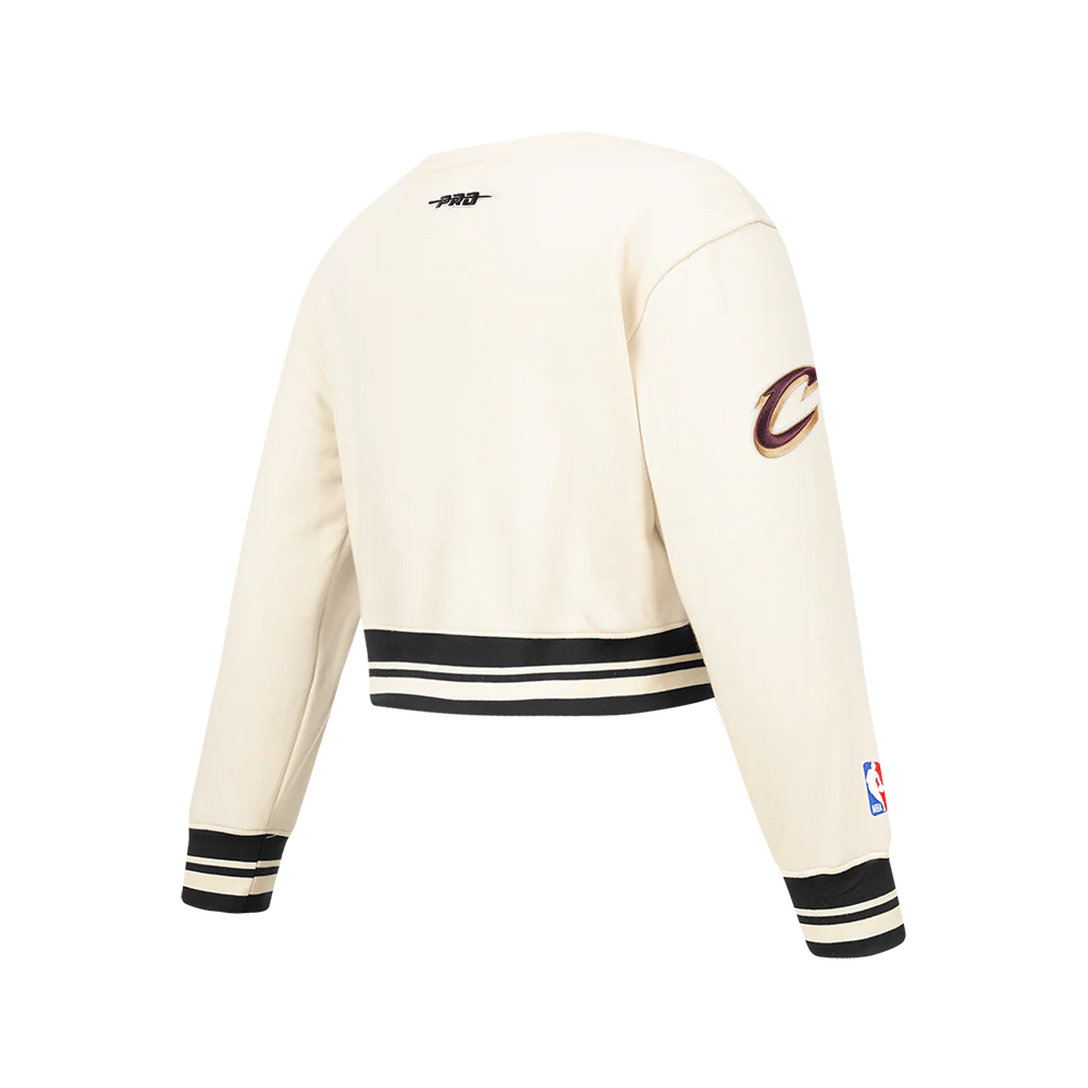 NBA CLEVELAND CAVALIERS RETRO CLASSIC BIG GIRLS RIB FLEECE CREWNECK