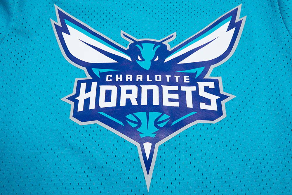 NBA CHARLOTTE HORNETS LAMELO BALL #1 MEN'S MESH BUTTON DOWN SHIRT