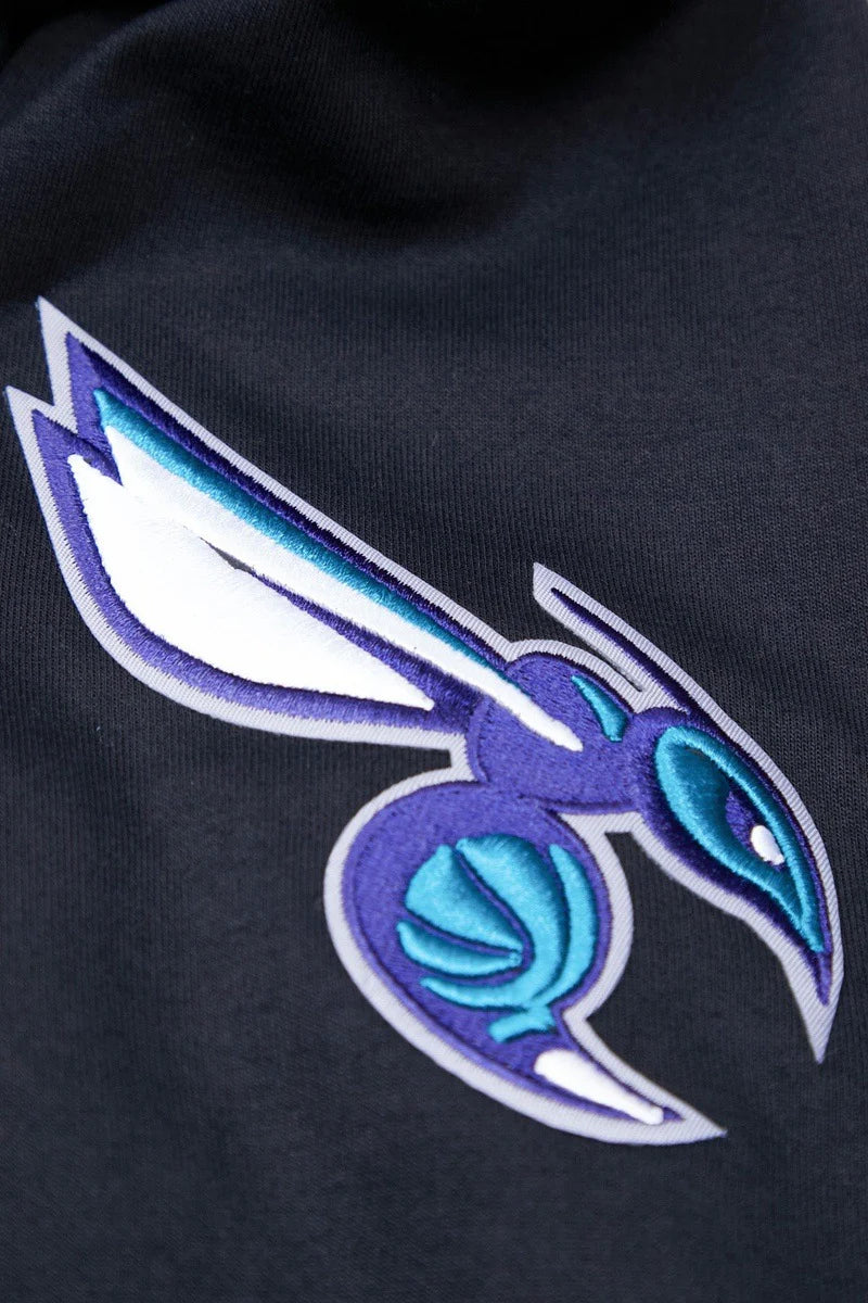 NBA CHARLOTTE HORNETS CLASSIC CHENILLE MEN'S FULL ZIP PULLOVER HOODIE