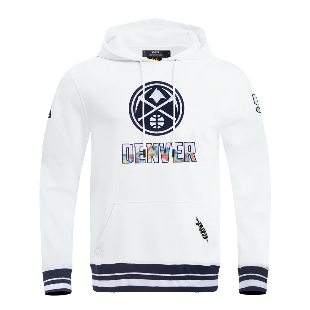 NBA DENVER NUGGETS CITY EDITION 24-25 MEN'S RIB FLEECE PULLOVER HOODIE