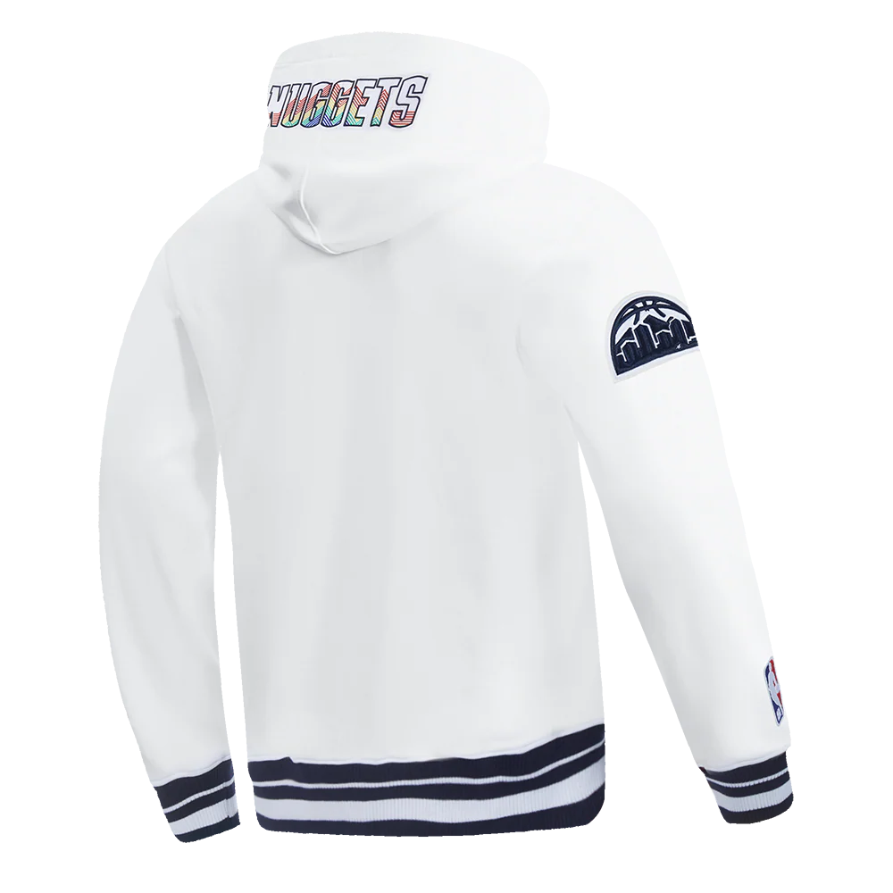 NBA DENVER NUGGETS CITY EDITION 24-25 MEN'S RIB FLEECE PULLOVER HOODIE