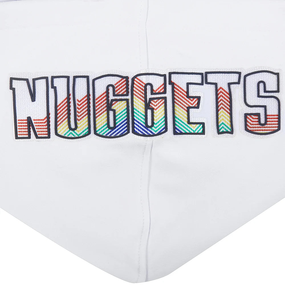NBA DENVER NUGGETS CITY EDITION 24-25 MEN'S RIB FLEECE PULLOVER HOODIE