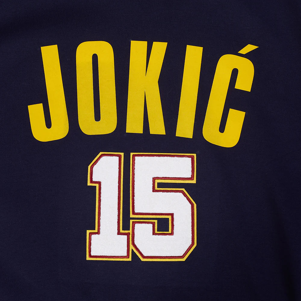 NBA DENVER NUGGETS NIKOLA JOKIC #15 CLASSIC PLAYER NAME AND NUMBER MEN'S DK PO HOODIE
