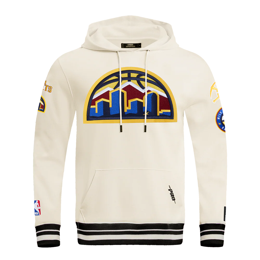 NBA DENVER NUGGETS RETRO CLASSIC MEN'S RIB PULLOVER HOODIE