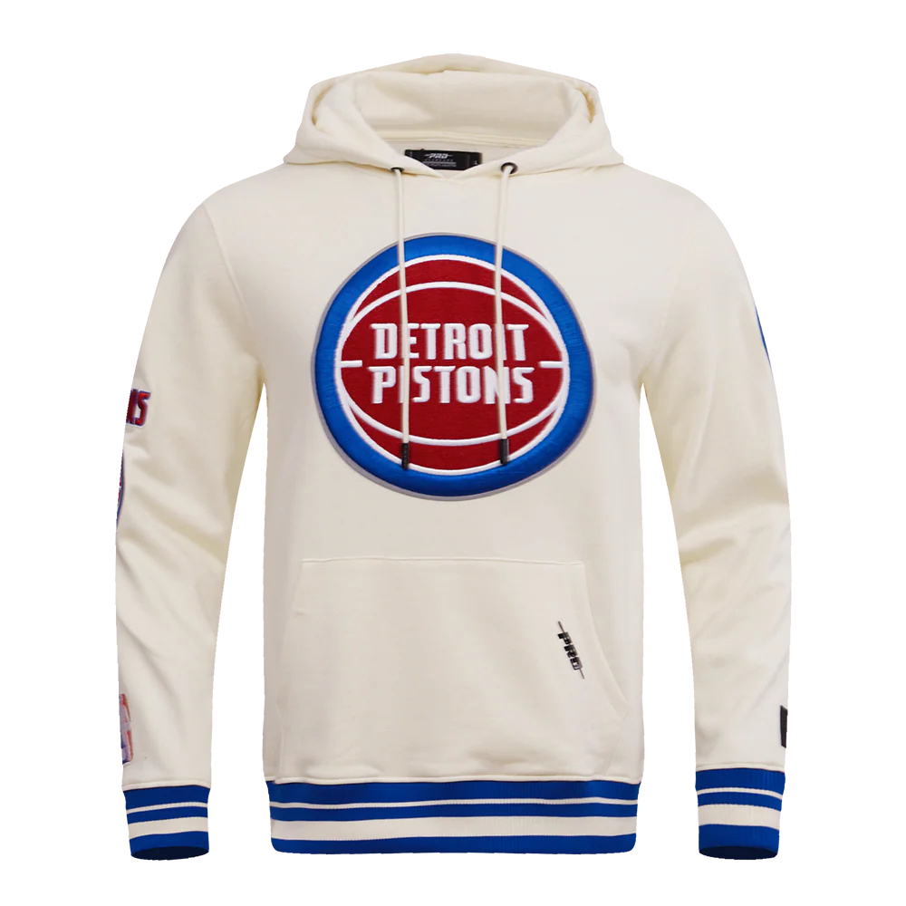 NBA DETROIT PISTONS RETRO CLASSIC MEN'S PULLOVER HOODIE