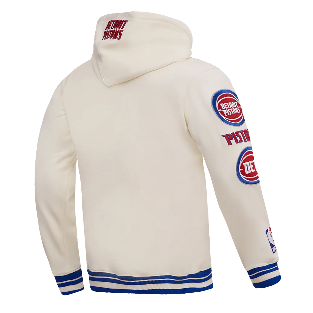NBA DETROIT PISTONS RETRO CLASSIC MEN'S PULLOVER HOODIE