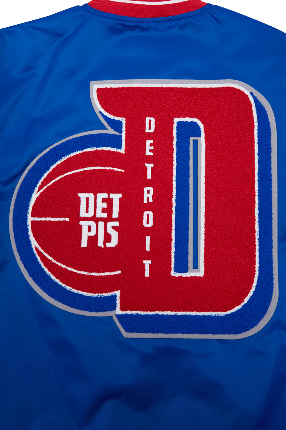 NBA DETROIT PISTONS MASHUP MEN'S RIB SATIN JACKET