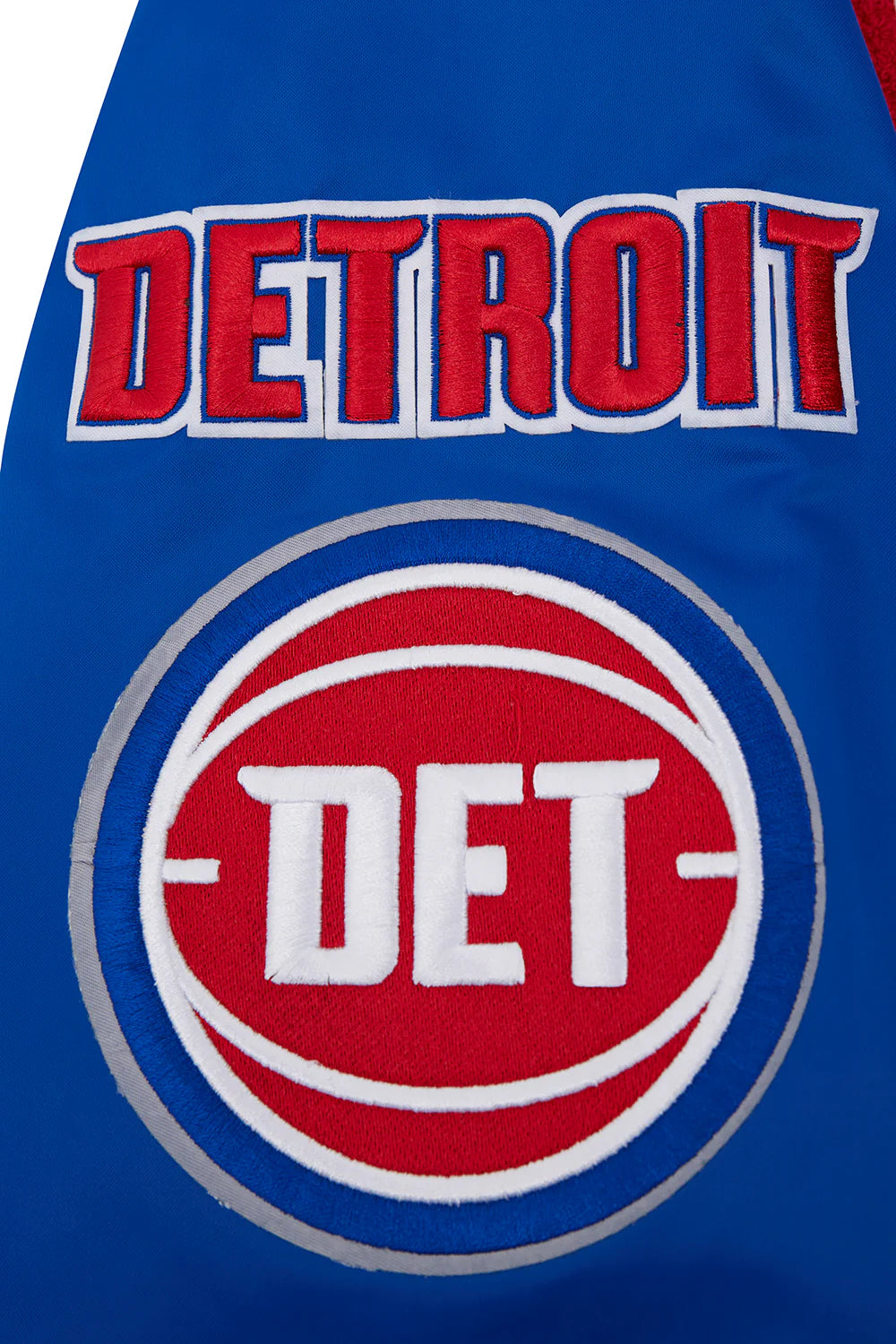 NBA DETROIT PISTONS MASHUP MEN'S RIB SATIN JACKET