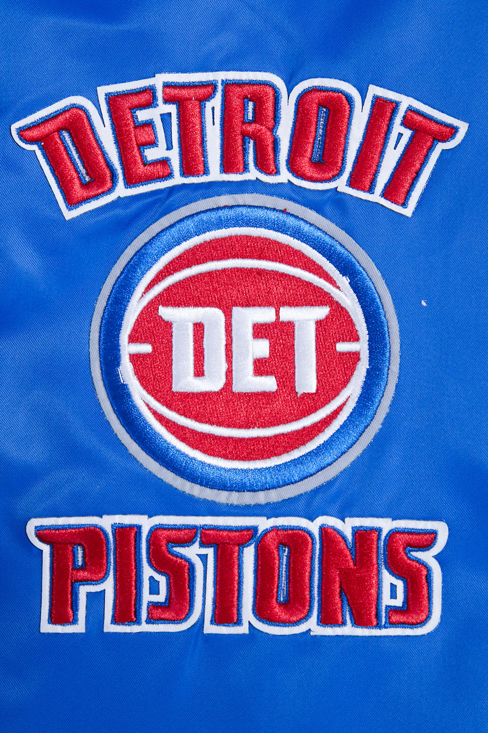 NBA DETROIT PISTONS RETRO CLASSIC MEN'S RIB SATIN JACKET