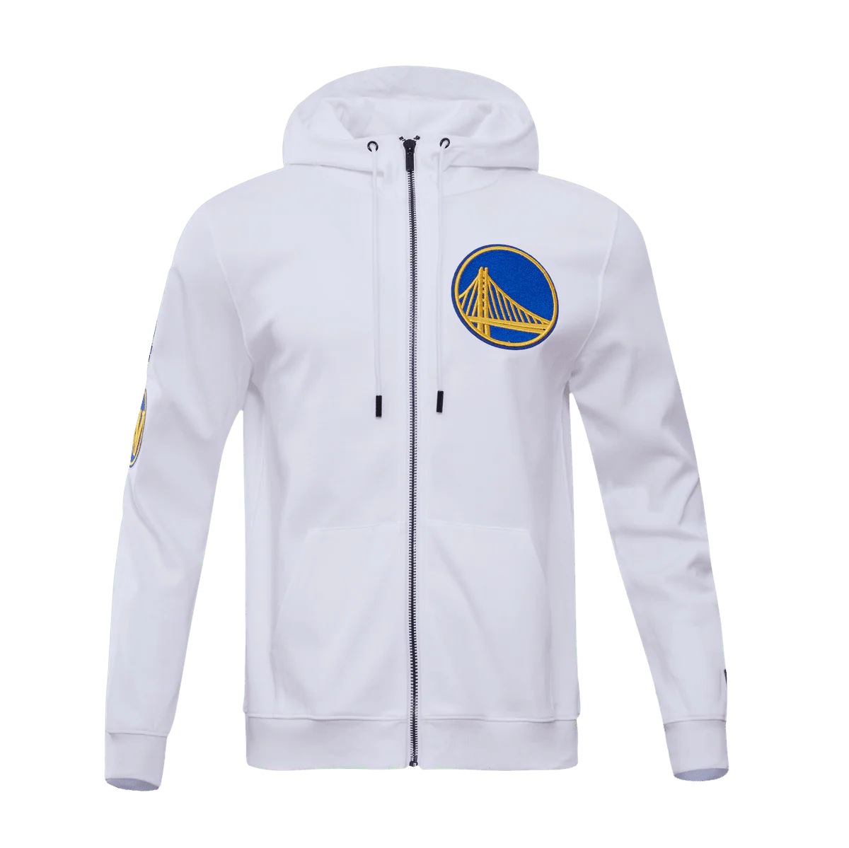 NBA GOLDEN STATE WARRIORS CLASSIC CHENILLE MEN'S FULL ZIP PULLOVER HOODIE