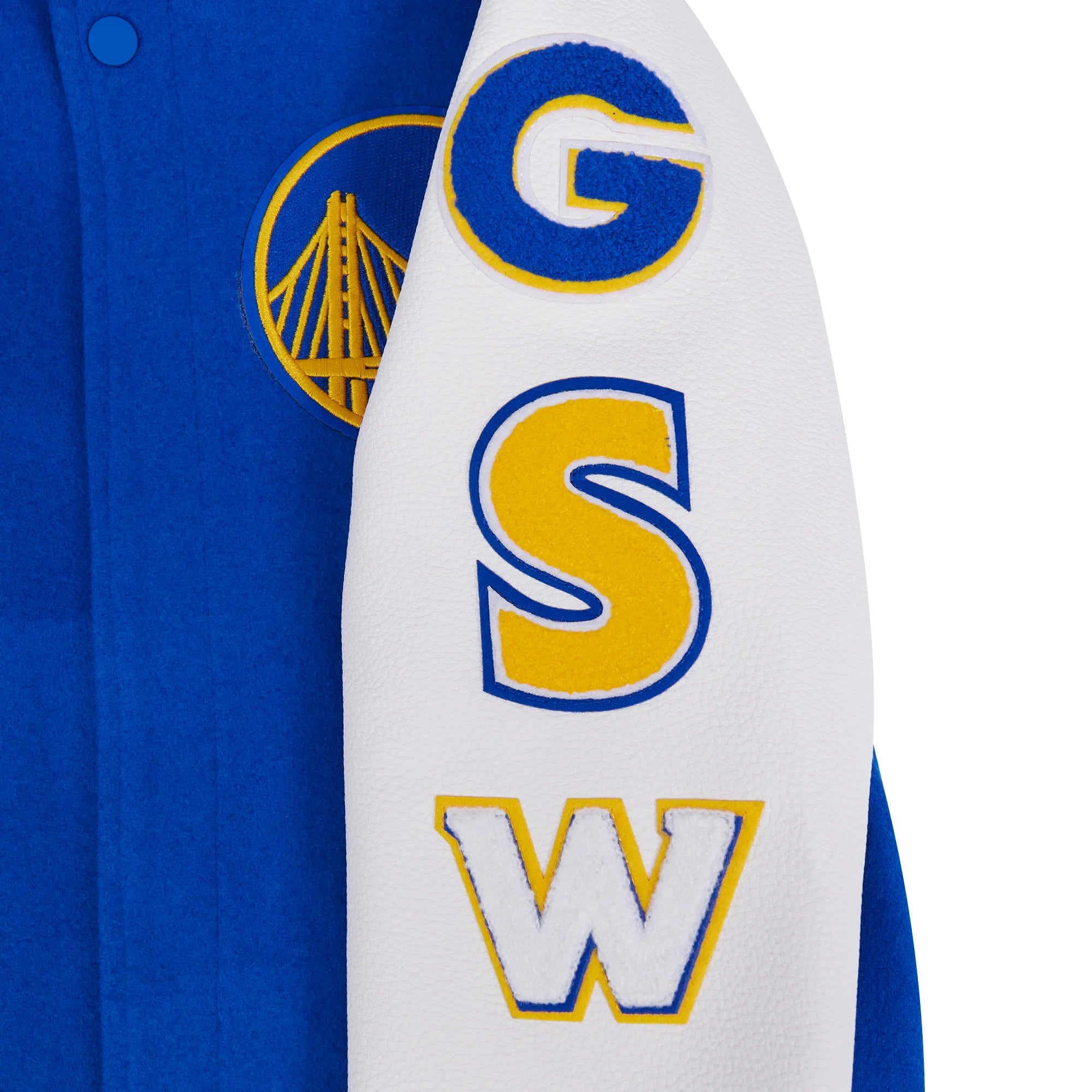 NBA GOLDEN STATE WARRIORS CLASSIC BIG BOYS WOOL VARSITY JACKET