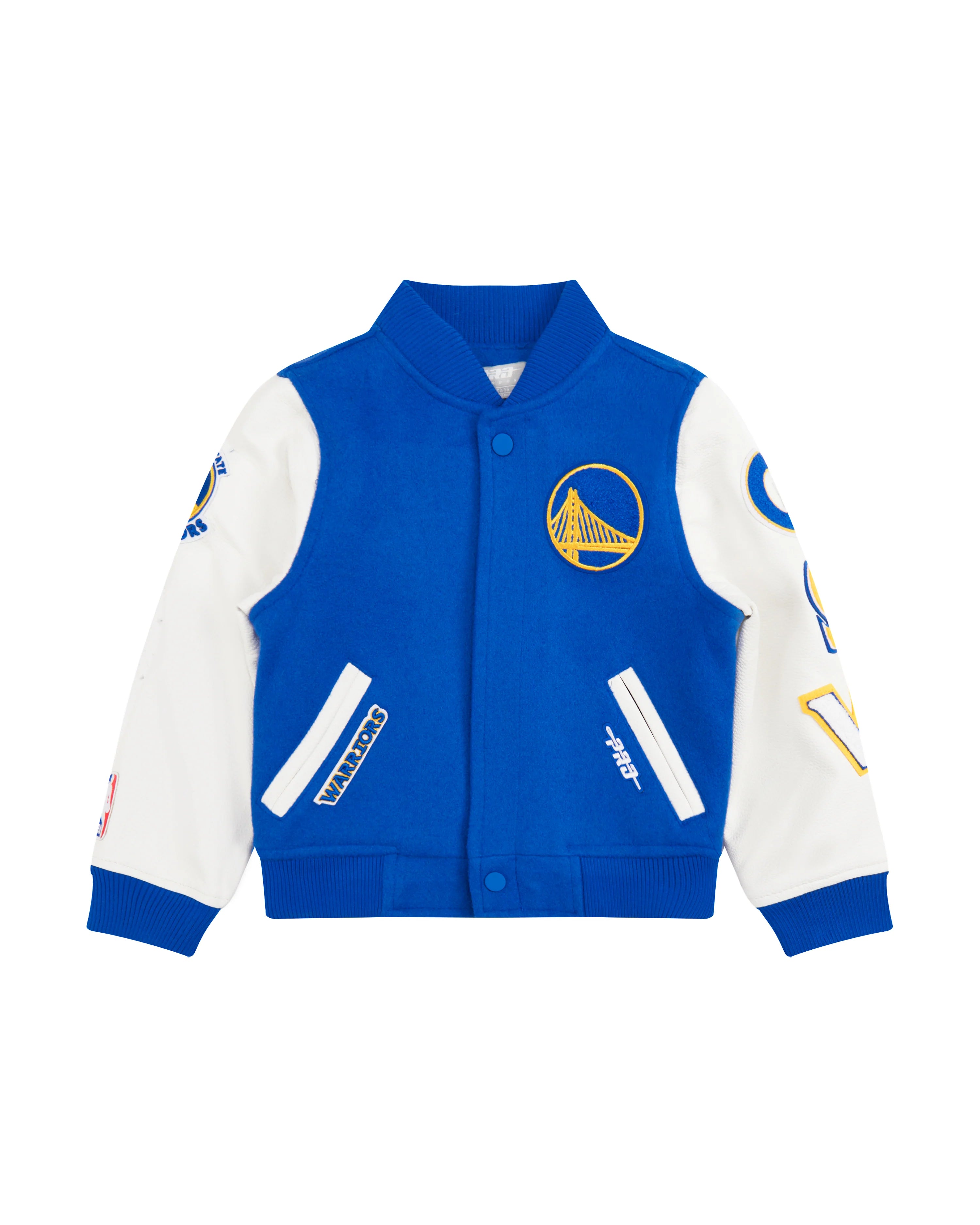 NBA GOLDEN STATE WARRIORS CLASSIC TODDLER BOYS WOOL VARSITY JACKET