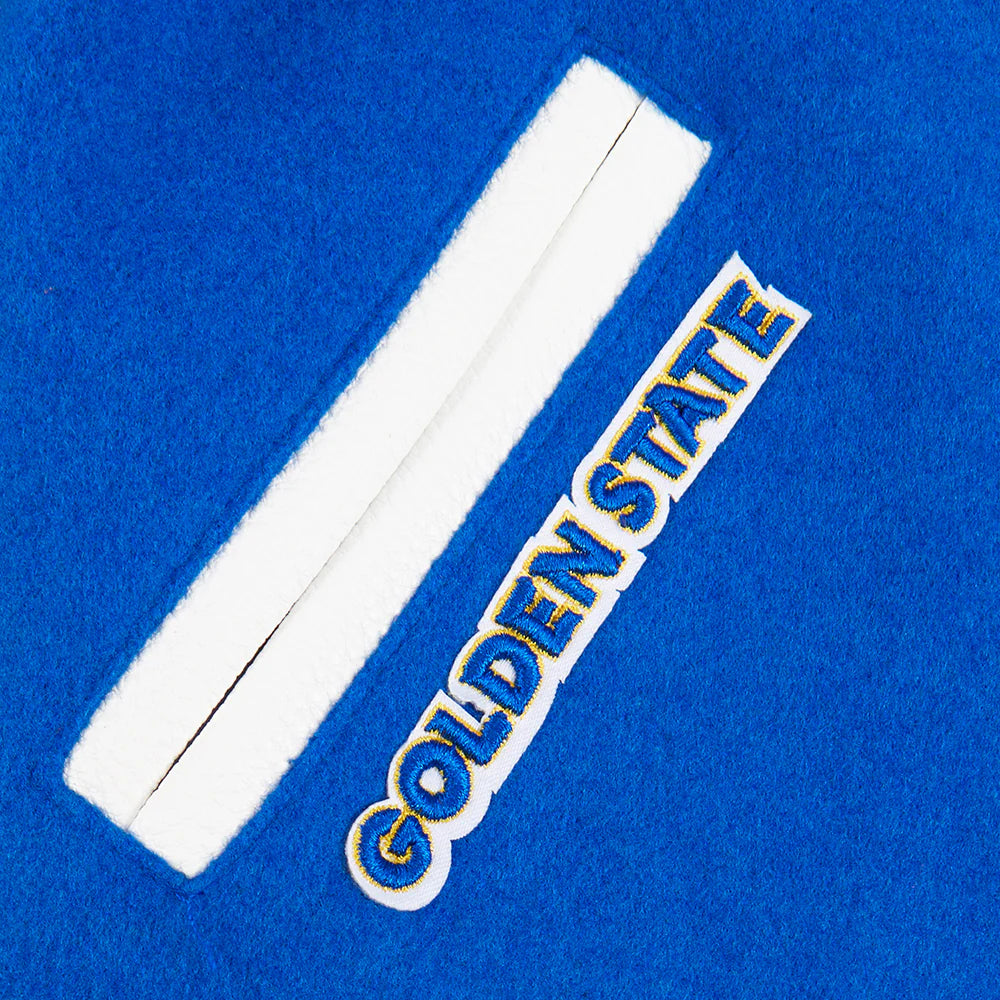 NBA GOLDEN STATE WARRIORS RETRO CLASSIC TODDLER BOYS RIB WOOL VARSITY JACKET